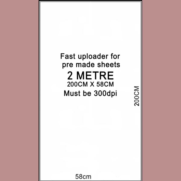 2m ACE Pre-Made DTF Gang Sheet 200cm x 58cm Thumbnail