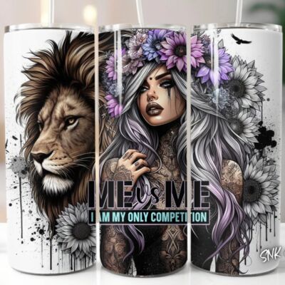 20oz Badass bitch tumbler Thumbnail