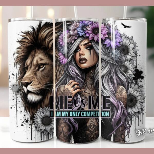 20oz Badass bitch tumbler Thumbnail