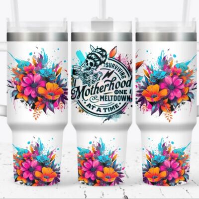 40oz Tumbler Surviving Motherhood Thumbnail