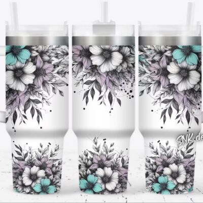 40oz tumbler Flowers Thumbnail