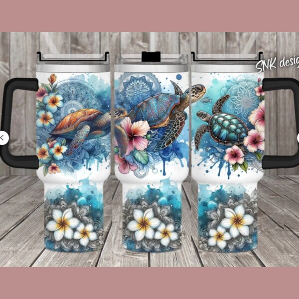 40oz Sea turtle ocean Thumbnail