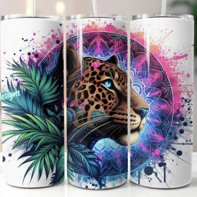 20oz Animal jaguar lion tiger cheetah Thumbnail
