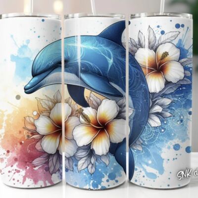 20oz Dolphin tumbler Thumbnail