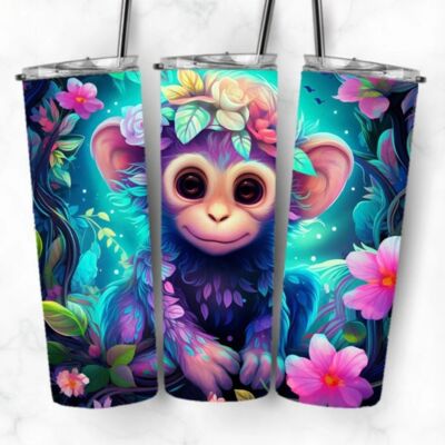 20oz baby monkey tumbler  Thumbnail