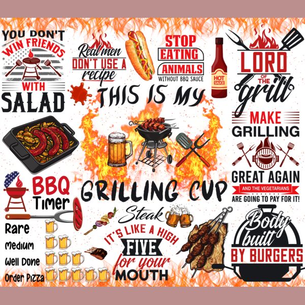 20oz Funny Grill Tumbler Thumbnail