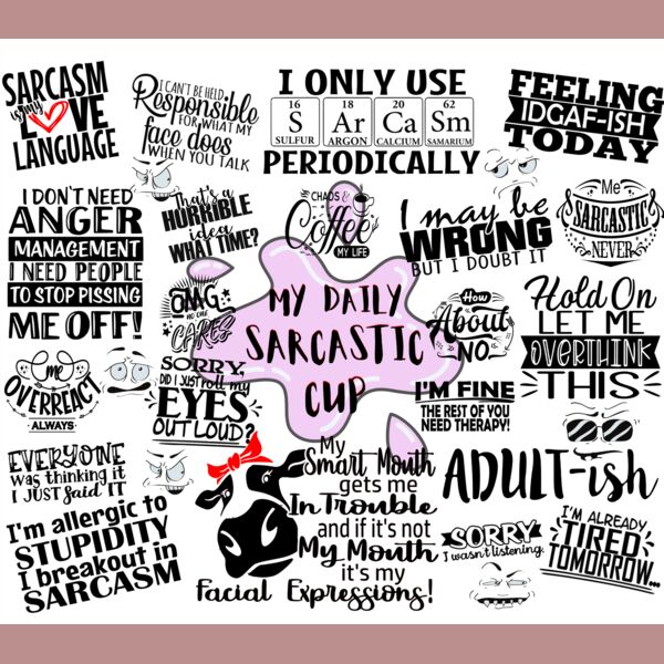 20oz My Sarcastic Cup Tumbler Thumbnail