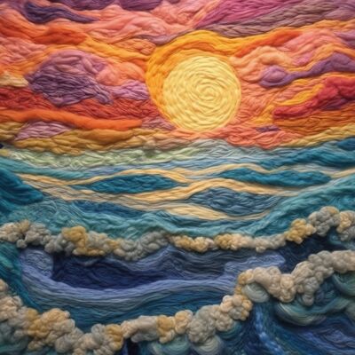 20oz embroided sunset tumbler Thumbnail