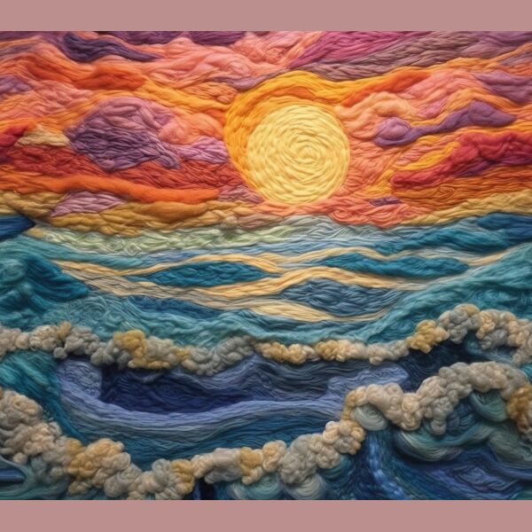 20oz embroided sunset tumbler Thumbnail