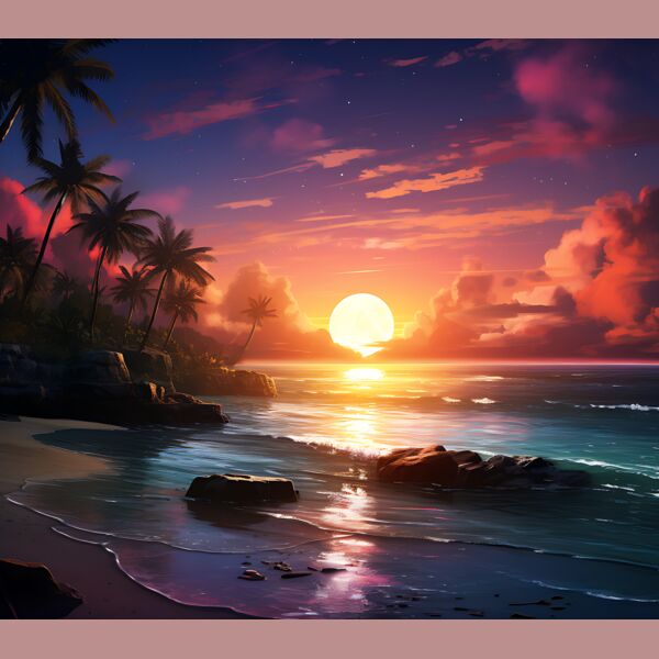 20oz tropical beach tumbler Thumbnail